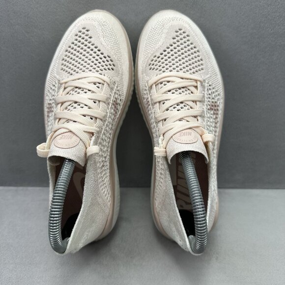 Nike Free RN Flyknit 2018 Womens Size 8 Shoes Guava Ice / Beige Running Sneakers - Picture 6 of 8